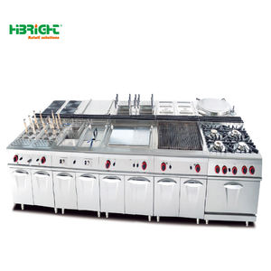Rango de gas eléctrico de grado comercial Horno integrado Plancha plana de acero inoxidable Configuración de 6 quemadores Característica de convección Independiente - Product Image 6