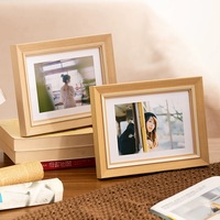 Cadre photo en métal composite PS multicolore 5 "6" 7 "Emballage cadeau mural simple et moderne pour bureau à domicile