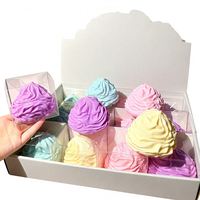 Jouet sensoriel en TPR en forme de crème glacée 9*6cm, rempli d'huile de coco, souple et malléable, jouet anti-stress à presser, jouets de décompression pour filles de 14 ans et plus