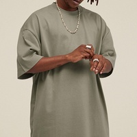 T-shirt unisexe surdimensionné vintage personnalisé en gros, T-shirt homme à manches courtes de haute qualité, T-shirts homme à col rond délavé à l'acide