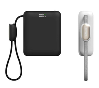 Power Bank Baterai Semi-Solid State 10000mAh, DC023G Pengisian Cepat Input & Output