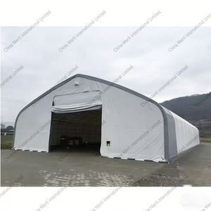 Abri pour conteneur maritime de 20 pieds et 40 pieds, à double structure en PVC, résistant aux intempéries, anti-corrosion, haute résistance à la neige - Product Image 2