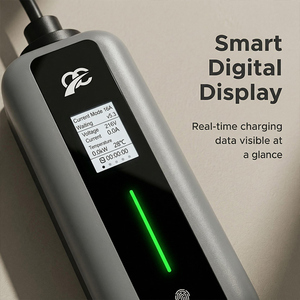 Nuevo Cargador Portátil para Vehículos Eléctricos Tipo 1 <span class=keywords><strong>de</strong></span> 3.5KW, Estación <span class=keywords><strong>de</strong></span> Carga Móvil CA con Pantalla LED Inteligente, Protección Contra Fugas, 2 Años <span class=keywords><strong>de</strong></span> Garantía para el Hogar - Product Image 1