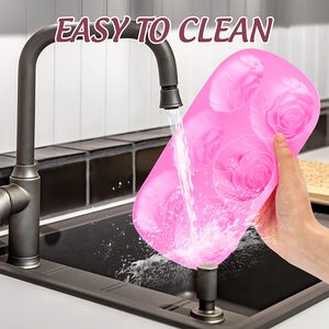 6 cavidades Rosa flor moldes de silicona cubo de hielo caramelo Chocolate pastel galleta Cupcake hornear jabón molde - Product Image 3