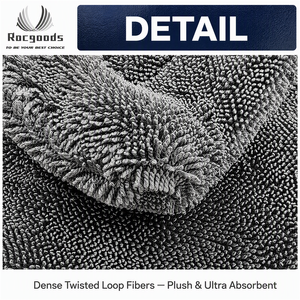 Edgeless mikrofiber 1200 1400 gsm yıkama araba bakım mikrofiber detaylandırma otomatik mikro fiber bezler temizleme bükülmüş döngü kurutma havlu - Product Image 4
