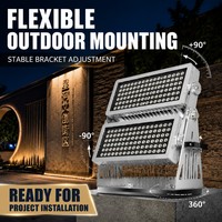 Projecteur mural LED double couche RGB RGBW 200W 240W, éclairage d'inondation DMX512 pour façade architecturale, arbre, paysage, scène événementielle