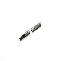 Conector de Cabezal de Pines de Doble Fila de 2.0mm para PCB, Tipo Cable a Placa, Niquelado y Bañado en Oro, 2*10P 20 Pines