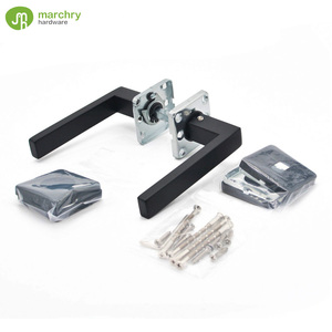 Thiết kế hiện đại thép không gỉ 304 hình vuông màu đen cửa <span class=keywords><strong>LEVER</strong></span> xử lý - Product Image 1