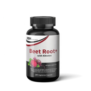 Cápsulas de Óxido Nítrico de Remolacha OEM, 180 Unidades, con Nitratos y Antioxidantes Precursores, Suplemento Energético para Adultos - Product Image 1