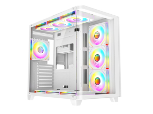 Boîtier de jeu ATX incurvé de grande taille avec ventilateurs RVB, boîtier d'ordinateur populaire, best-seller, boîtier de jeu pour <span class=keywords><strong>PC</strong></span> de jeu - Product Image 2