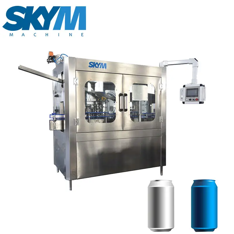 Automatic Craft Carbonated Soft Drink Can Filling Line Canning Line Automatic Carbonated Soft Drink Machine