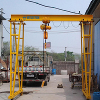 Promotion : Mini-grue portique mobile électrique à chariot, type A-frame, de 1, 2, 3, 5, 8, 10 tonnes, avec roues, pour atelier