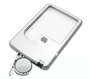 क्रेडिट कार्ड आकार एलईडी चश्मा शीशा 3X6X ब्लिस्टर पैकेज - Product Image 3