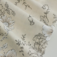 Parure de draps personnalisée en mousseline double gaze 100 % coton pour la maison et l'hôtel, motif floral et végétal imprimé, design tissé