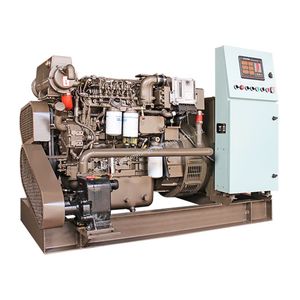 Generador diésel de uso marino de <span class=keywords><strong>50</strong></span> kW, generador de barco marino de <span class=keywords><strong>50</strong></span> kW con motor Cummins con bomba de agua de mar e intercambiador de calor - Product Image 4