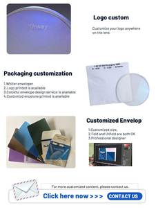 <span class=keywords><strong>Lentilles</strong></span> optiques de prescription Kingway 1.67 Index Ultra Thin Aspheric Two-piece UV420 bloquant la lumière bleue, diamètre 75 mm - Product Image 4