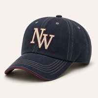 Gorra Unisex Personalizada al por Mayor, Estilo Vintage Lavado de 6 Paneles, con Logotipo Bordado en 3D, Tejido de Algodón Deportivo para Viajes y Actividades al Aire Libre