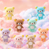 Vente en gros Nouvelle Arrivée Authentique Play Planet Officiel Rilakkuma Série Sherbet Fun Figurine Floquée Boîte Mystère Ornement de Bureau