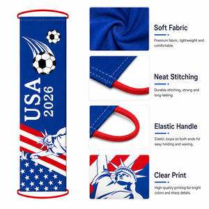 Accessoires <span class=keywords><strong>de</strong></span> Fanfare <span class=keywords><strong>Coupe</strong></span> du Monde <span class=keywords><strong>de</strong></span> Football 2026 : Drapeaux Portatifs, Décoration d'Ambiance pour Supporters, Accessoires <span class=keywords><strong>de</strong></span> Cabine Photo - Product Image 3
