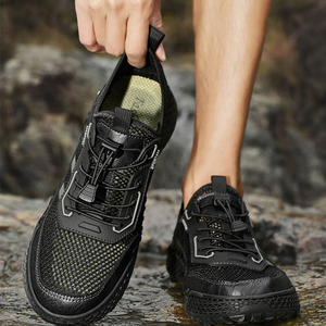 <span class=keywords><strong>Zapatillas</strong></span> Deportivas de Estilo Laboral con Parte Superior de Malla Transpirable, Detalles Cosidos a Mano, Alta Calidad y Durabilidad, Sensación Refrescante, Elásticas y de Cierre Rápido - Product Image 2