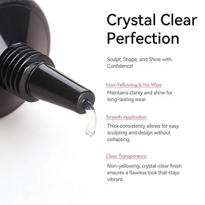 FZANEST Gel 3D pour Nail Art, Gel de Sculpture, Colle pour <span class=keywords><strong>Dessin</strong></span>, Moulage, Sculpture et Décoration, Gel Polish Transparent Sans Résidu pour Créations d'Ongles DIY - Product Image 6