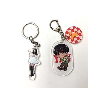 Portachiavi in Acrilico di Alta Qualità con Stampa UV Epossidica, Charm Personalizzati con Stelle Olografiche per Produzione di Massa - Product Image 3