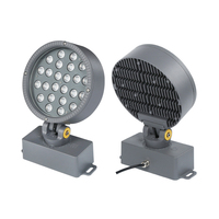 Projecteurs et spots LED ronds et chauds, étanches IP65, en aluminium, avec contrôle DMX512, 24W, pour l'éclairage paysager extérieur