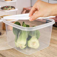 En gros 10Pcs En Plastique Récipient De Stockage Des Aliments Ensemble Clair Réfrigérateur Garder Frais Boîtes Micro-ondes Passe Accessoires De Cuisine