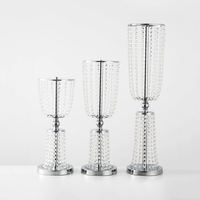 Support à fleurs en cristal de luxe moderne, élégant centre de table pour mariage, décoration de table dorée pour anniversaire, organisateur d'événements