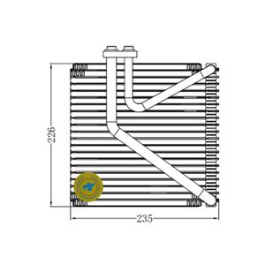 Évaporateur de climatisation automobile de haute qualité 95964928 pour Chevrolet Aveo 95964928 Évaporateur de climatisation - Product Image 6