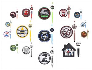 Novedad: Cuentas focales DIY para hacer bolígrafos con diseño de estrellas del pop, softbol y fútbol americano, ideales para regalos de joyería. - Product Image 2