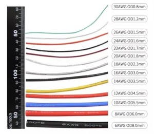 28AWG bị mắc kẹt đồng đóng hộp Silicone cáp cao su 600V siêu linh hoạt tự động dây điện - Product Image 4