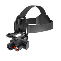 Gafas de Visión Nocturna Digitales 4K Montadas en la Cabeza, Ampliación 7X, IR de 850nm, Alcance de 400m, Grabación de Video a 30fps, Equipo NVG