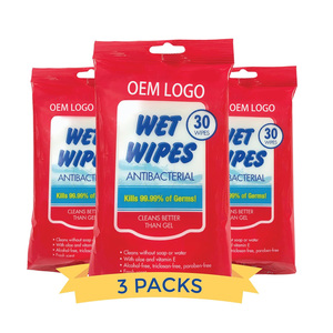 Lingettes humides non tissées à l'alcool, taux antibactérien de 99,9 %, lingettes individuelles pour le nettoyage et la désinfection - Product Image 3