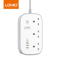 Prise intelligente WiFi LDNIO en cuivre, charge rapide 30W, multiprise universelle Type-C, panneau multi-prises, maison intelligente