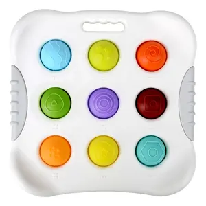 Baby Silicone Dimples Toys New Silicone Fidget Juguet lt Push Pop Bubble Toys Flipping Board With Braille Alphabet