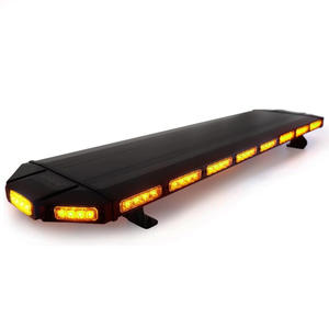 BiaoChi Barra Luminosa Stroboscopica di Emergenza Ambra 48\" Nuova Robusta Black Hawk per Tetto Auto Segnalazione di Pericolo Lampeggiante - Product Image 1