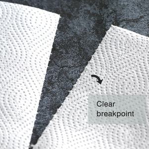 Eco-friendly biodegradabile 3 strati di carta da cucina rotolo assorbente usa e getta per uso quotidiano per uso domestico Hotel industria alimentare - Product Image 6