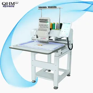 QHM 중국 Promaker 싱글 헤드 600*400 컴퓨터 3D 플랫/캡 자수 기계