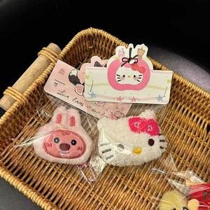 Cute Cartoon Plush Carabiner <b>Keychain</b> Pendant 3D Shape Soft Toy <b>Personalized</b> Multi-Occasion Wedding Toss Birthday Gift Digital - Product Image 2