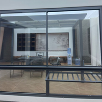 Aluminiumfenster für Häuser mit thermischer Trennung, Aluminium-Schiebefenster, hurrikansicher, schalldämmend, für Villen-Außenbereiche