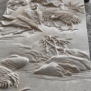 Escultura en Relieve de Mármol Beige PAIA STONE, Tallada a Mano, Estatua de Pared para Patio, Origen Fujian, 1 Año de Garantía - Product Image 5