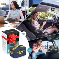 75W Auto LKW Home Work Tragbarer Lebensmittel wärmer 2 in 1 Heizung Lunchbox Auslaufs ichere Lebensmittel Elektrische Brotdose Lebensmittel heizung