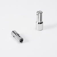 Manchon de serrage extensible en acier inoxydable chromé usiné CNC, insert de verrouillage fendu, pièce de rechange OEM pour quincaillerie de batterie