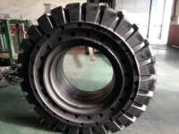 إطار EAGLEHAWK للجرافات واللوادر والكاسرات مقاس 10-16.5 و12-16.5 و14-17.5، إطار صلب من المطاط الطبيعي مع ضمان لمدة عامين
