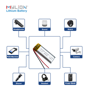 가볍고 튼튼한 3.7V 300mAh 파우치 전자 제품 및 의료 기기 용 리튬 이온 배터리 - Product Image 5