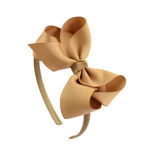 Handmade bé cô gái đầu ban nhạc 4 "tóc Headband Ribbon Bow - Product Image 4