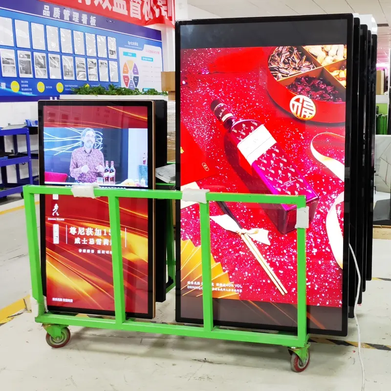 Wall Mount vertical full color video led tv board digital signage LCD advertising screen digital signage and displays totem