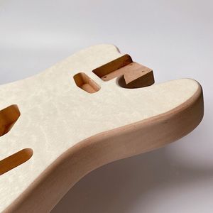 Cuerpo de guitarra Alder de repuesto sin acabar TL con chapa acolchada - Product Image 5