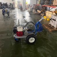 Machine de marquage routier à pulvérisation à froid à essence légère pour petits projets